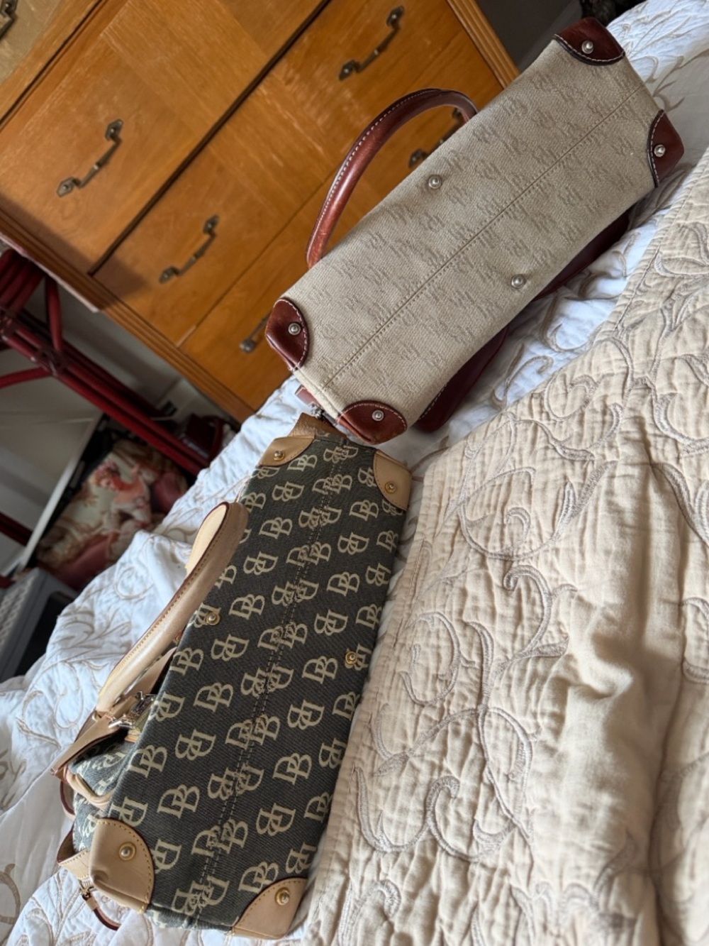2 Set VTG Dooney & Bourke sachels  One Dustbag &1 PriceCard FIRM FINAL$126 - Picture 8 of 16